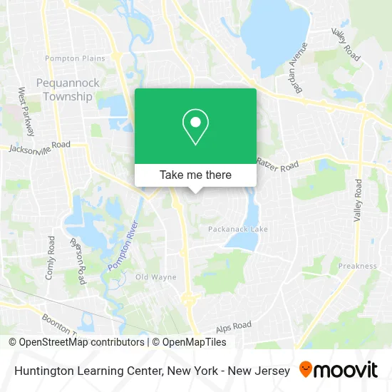 Huntington Learning Center map