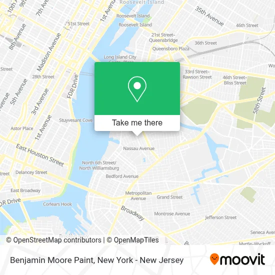 Benjamin Moore Paint map