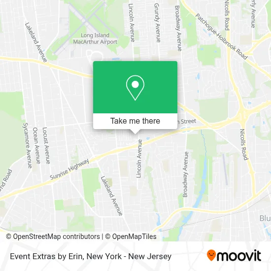 Event Extras by Erin map