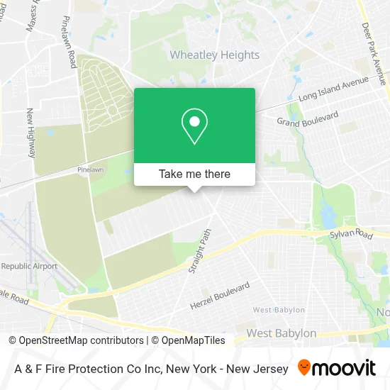 A & F Fire Protection Co Inc map
