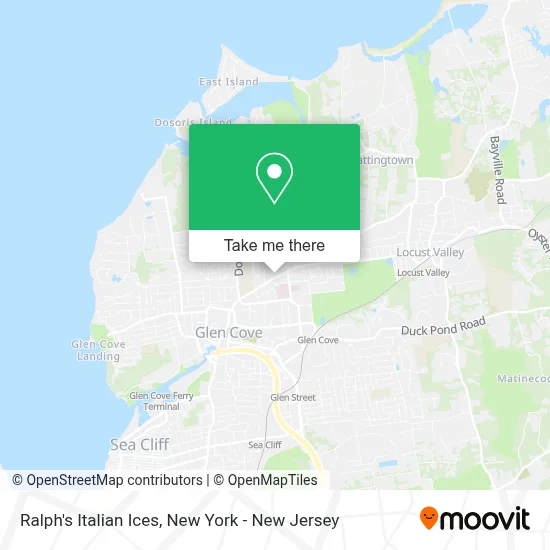 Ralph's Italian Ices map