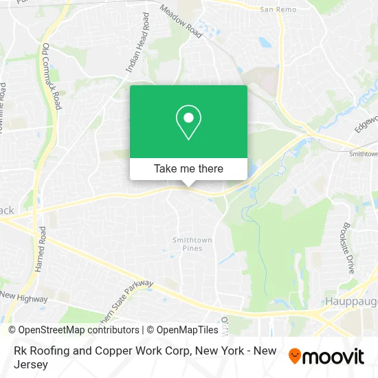 Rk Roofing and Copper Work Corp map