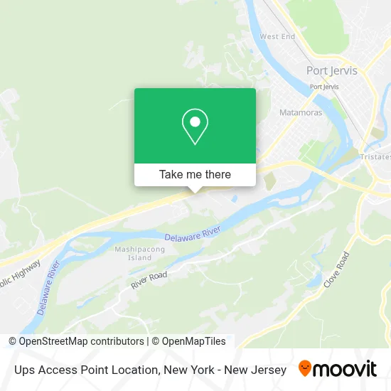 Ups Access Point Location map