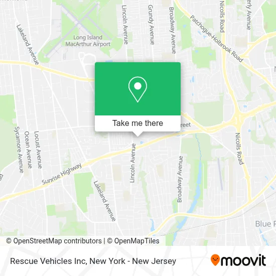 Rescue Vehicles Inc map