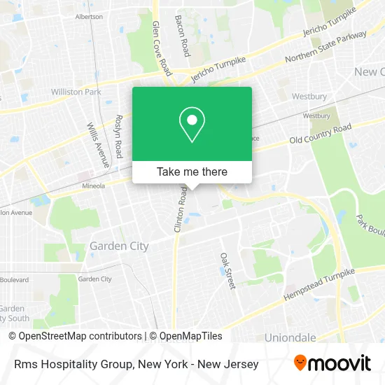 Rms Hospitality Group map