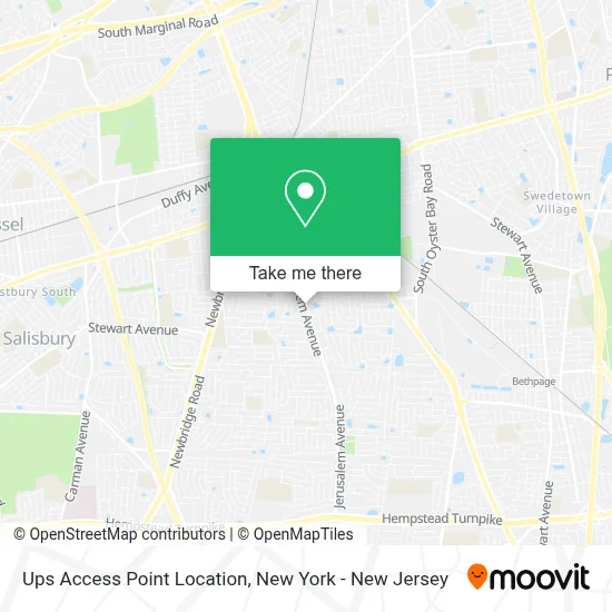 Ups Access Point Location map