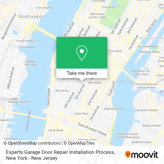 Experts Garage Door Repair Installation Process map
