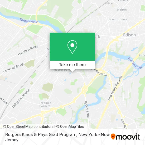 Rutgers Kines & Phys Grad Program map