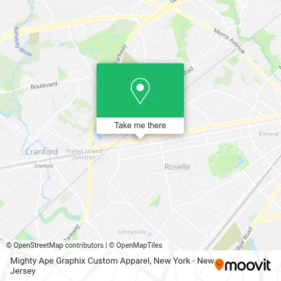 Mighty Ape Graphix Custom Apparel map