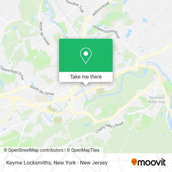 Keyme Locksmiths map