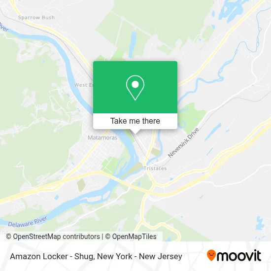 Amazon Locker - Shug map