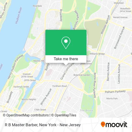 R B Master Barber map