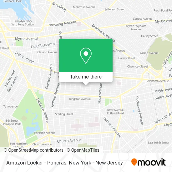 Amazon Locker - Pancras map