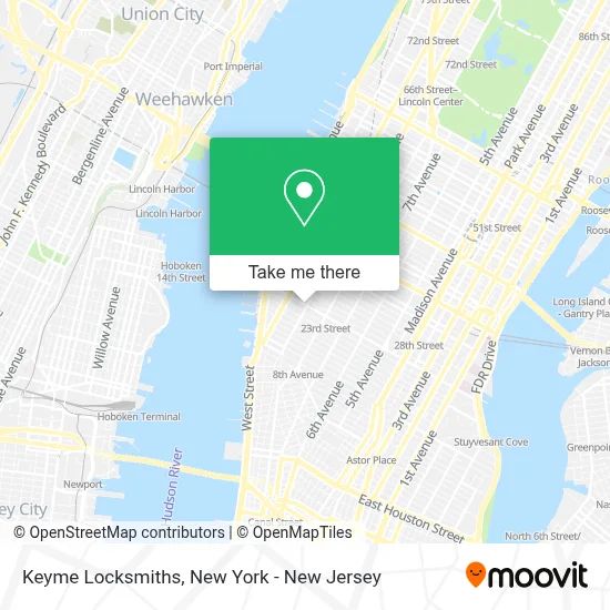 Keyme Locksmiths map