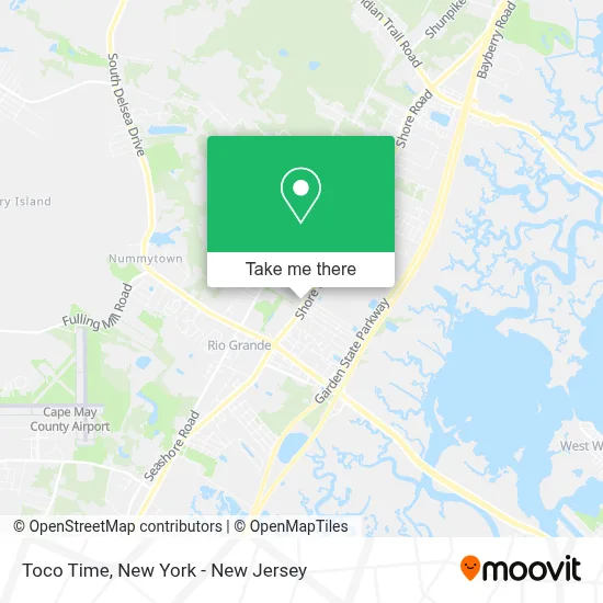 Toco Time map