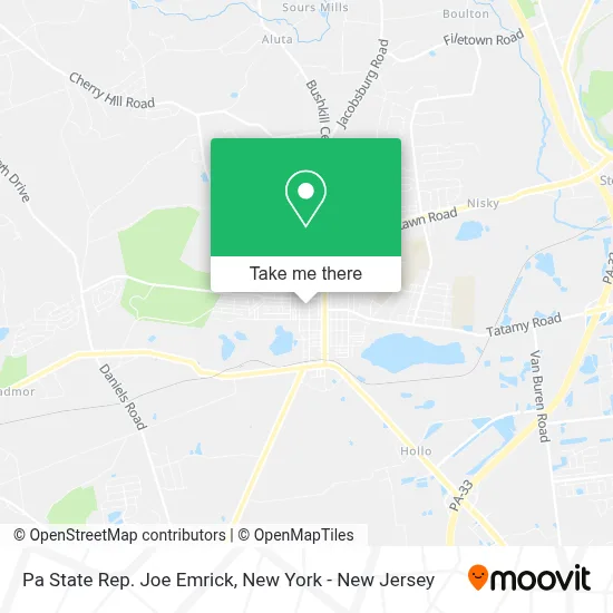 Pa State Rep. Joe Emrick map