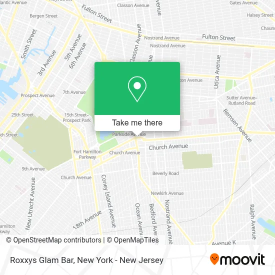 Roxxys Glam Bar map
