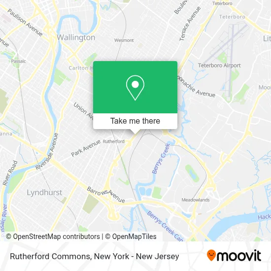 Rutherford Commons map