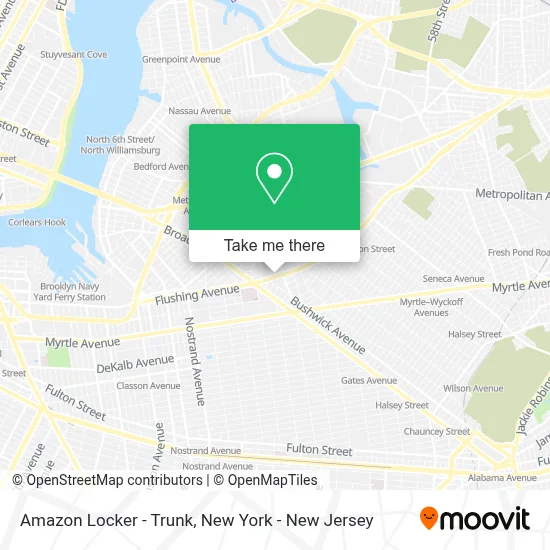 Amazon Locker - Trunk map