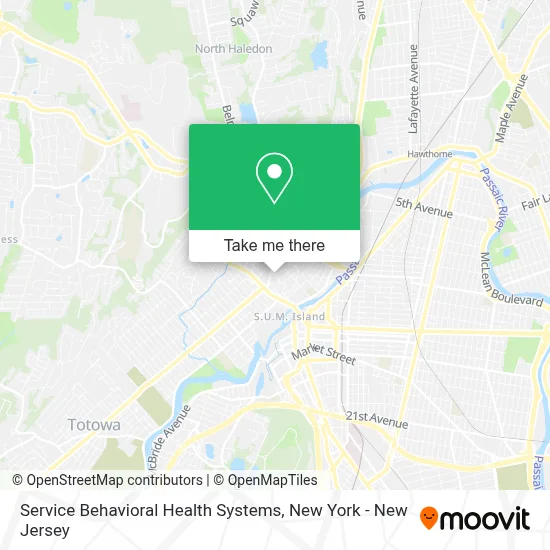 Service Behavioral Health Systems map