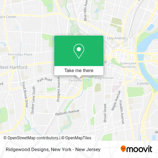 Ridgewood Designs map