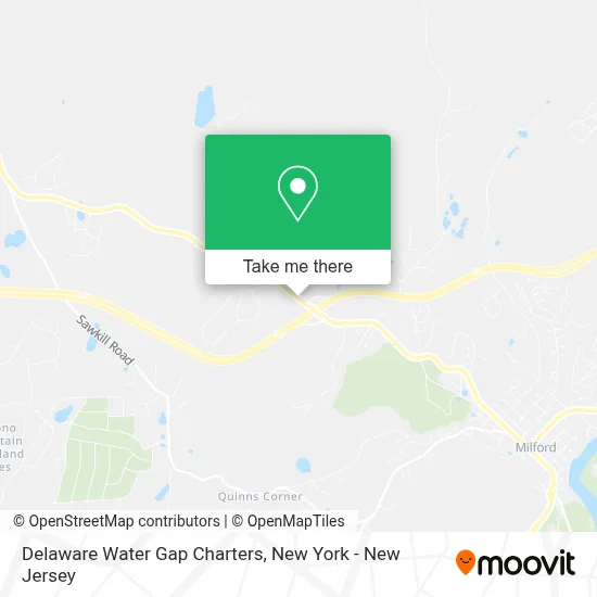 Delaware Water Gap Charters map