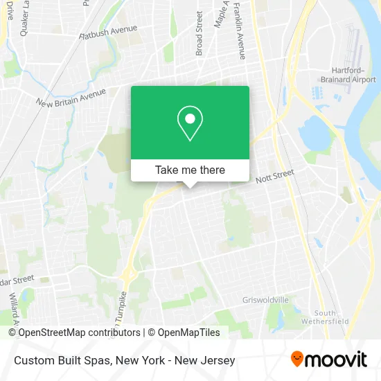 Custom Built Spas map