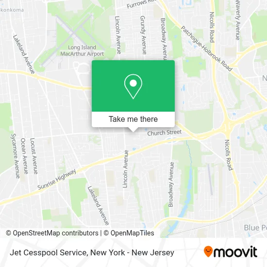 Jet Cesspool Service map