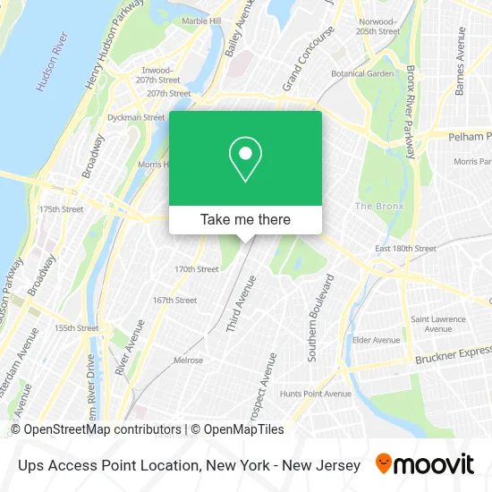 Ups Access Point Location map