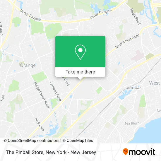 The Pinball Store map