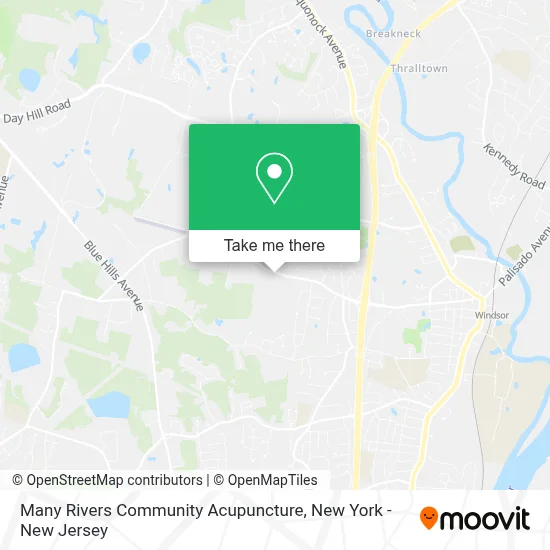 Many Rivers Community Acupuncture map