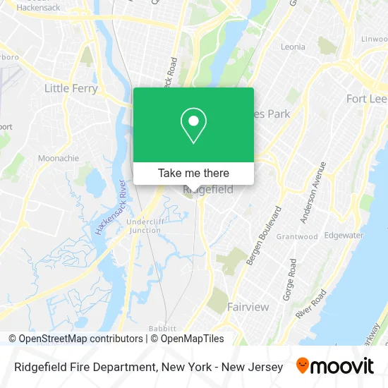 Ridgefield Fire Department map