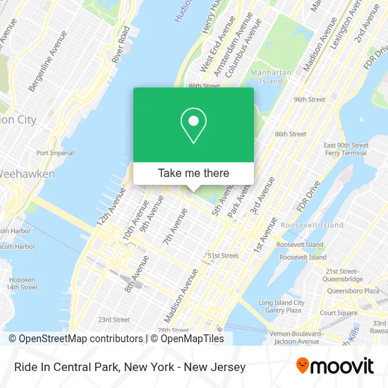 Ride In Central Park map