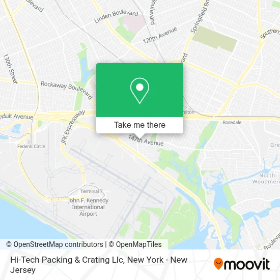 Hi-Tech Packing & Crating Llc map