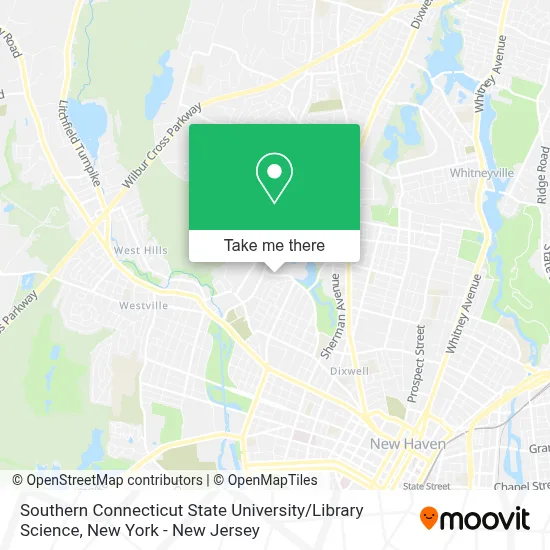 Southern Connecticut State University / Library Science map