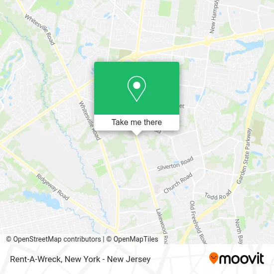 Rent-A-Wreck map