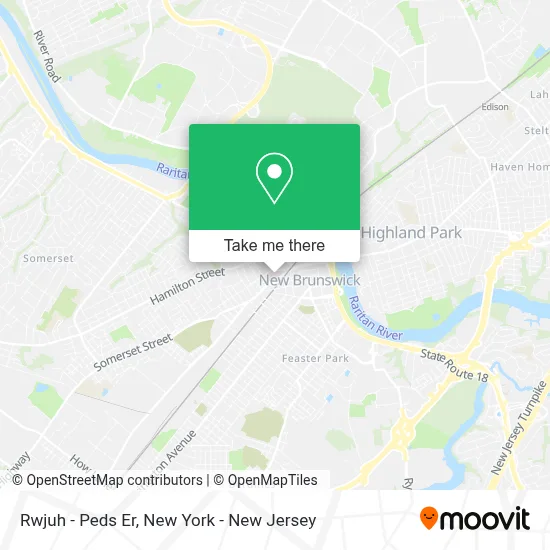 Rwjuh - Peds Er map