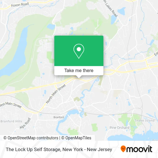 ¿Cómo llegar a The Lock Up Self Storage en Branford en autobús o tren?