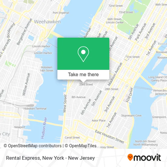 Rental Express map