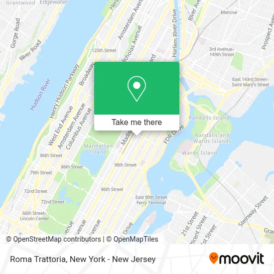 Roma Trattoria map