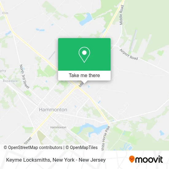 Keyme Locksmiths map