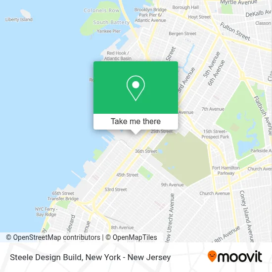 Steele Design Build map