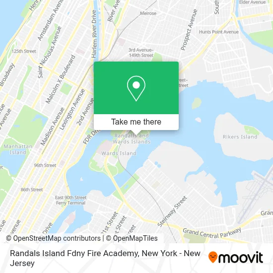 Randals Island Fdny Fire Academy map