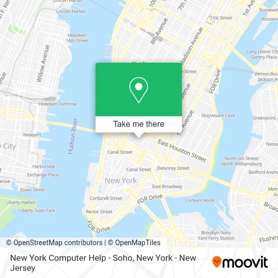 New York Computer Help - Soho map