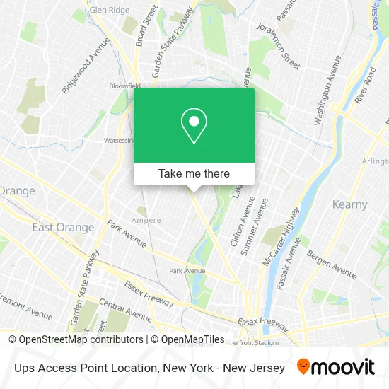 Ups Access Point Location map