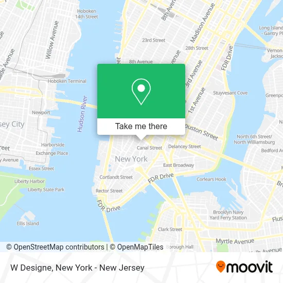 W Designe map