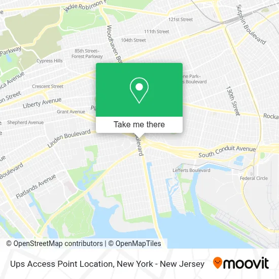 Ups Access Point Location map