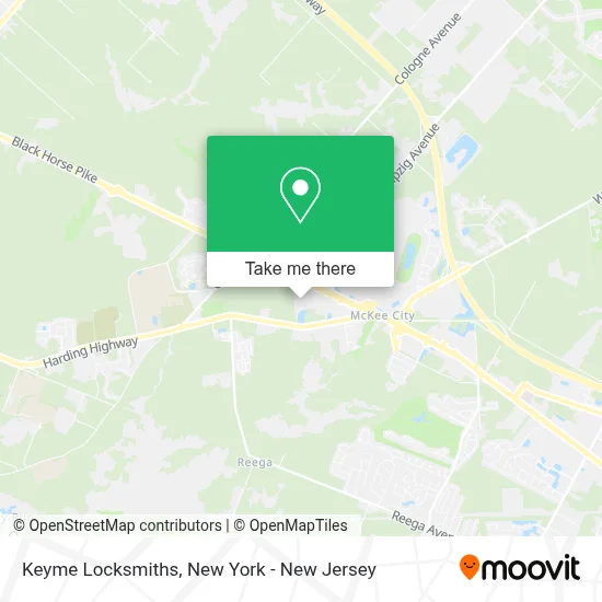 Keyme Locksmiths map