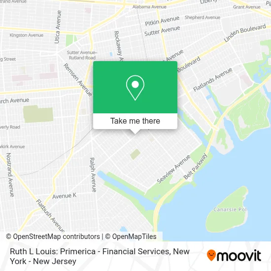Ruth L Louis: Primerica - Financial Services map