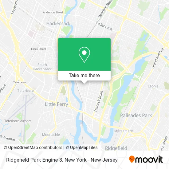 Ridgefield Park Engine 3 map